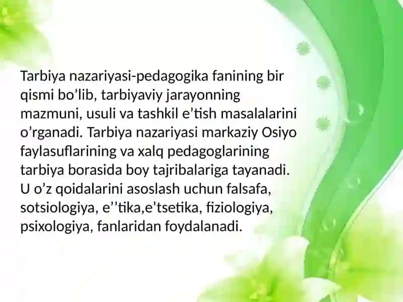 Pedagogika Faoliyati Dasturi 3