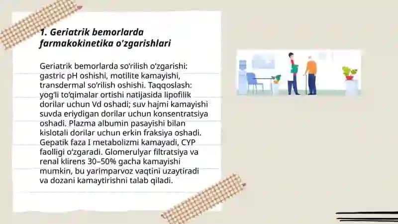 Geriartriya amaliyotida qo'llaniladigan dorilar 3
