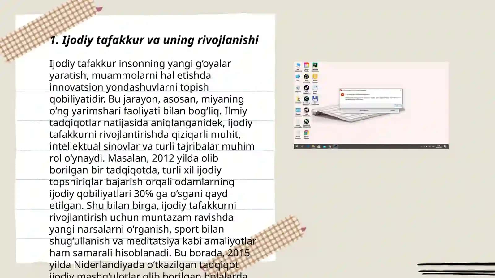 Ijod va ilmiy tadqiqot bilish faoliyatini mahsuli 3