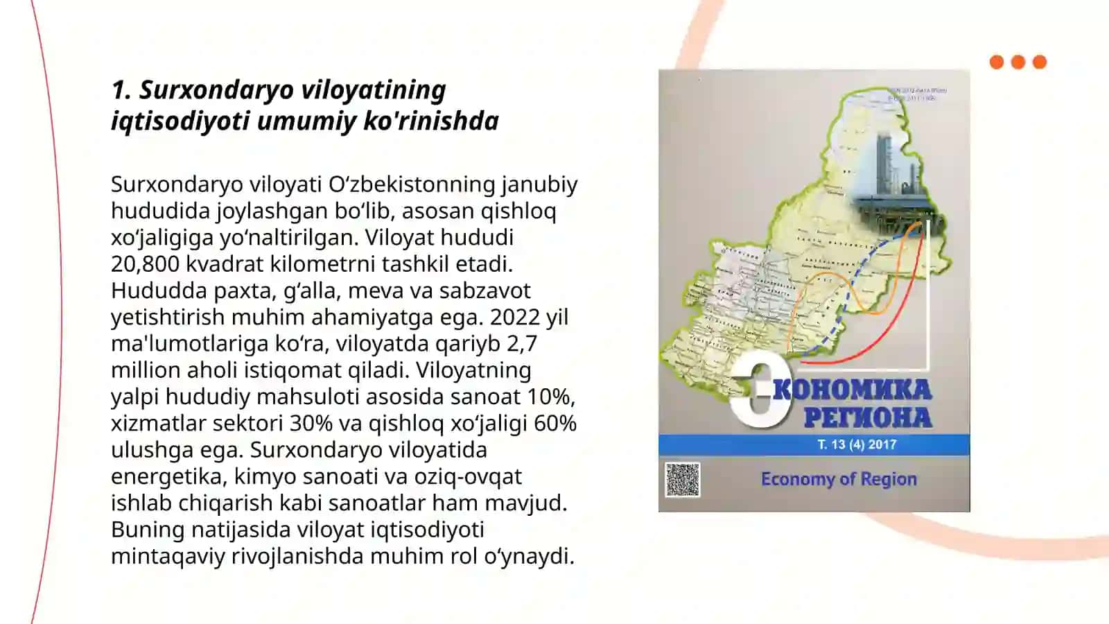 Surxondaryo viloyati mintaqaviy iqtisodiyoti 3