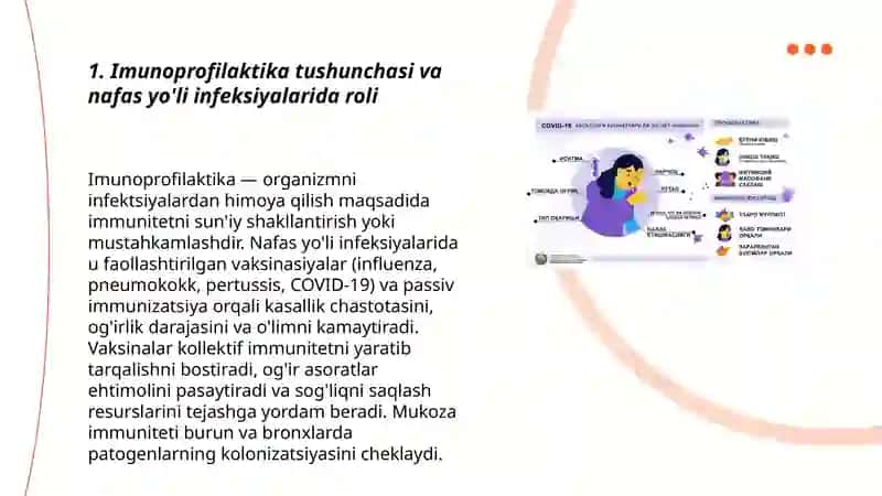 Nafas yòli infeksiyalari bilan kurashishda imunoprofilaktikaning ahamiyati 3