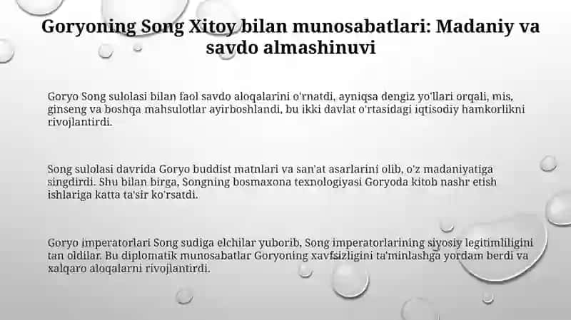 Goryeo va Xitoy (Song, Yuan) munosabatlari 3