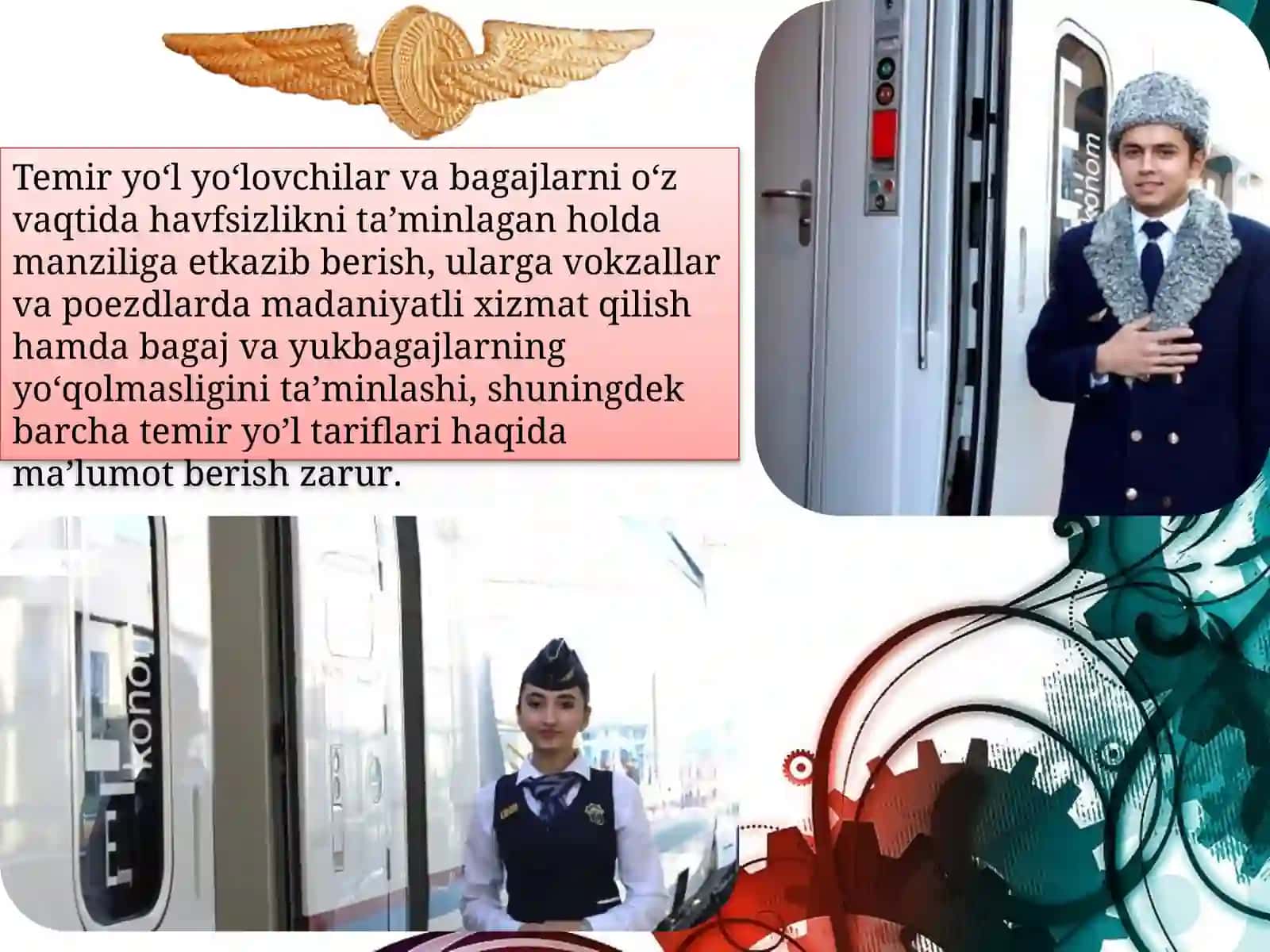 Temiryo’lda bagajlar va yuk tashish qoidalari 3