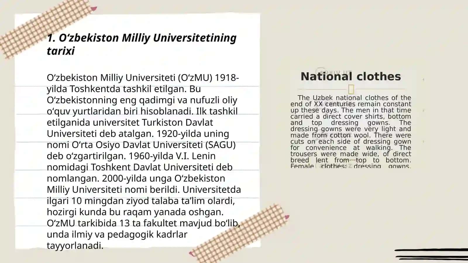 Oʻzbekiston milliy universiteti haqida 3