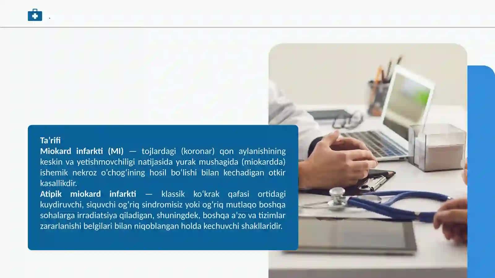 ”Miokard infarkt atipik turlari. Tarifi etilogiyasi sabablari turlari” 3