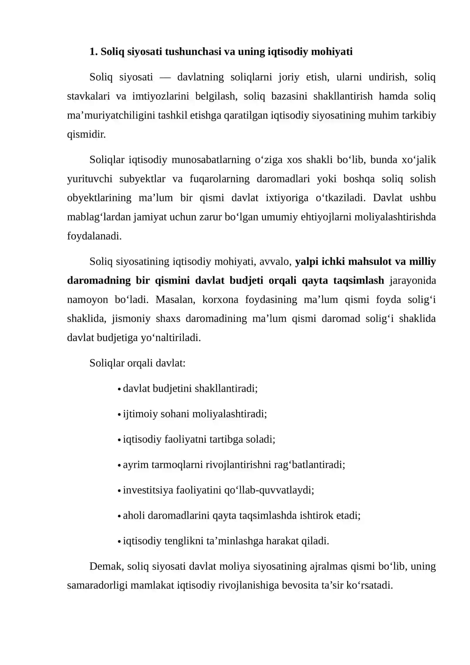 SOLIQ SIYOSATINING IQTISODIY MOHIYATI 3