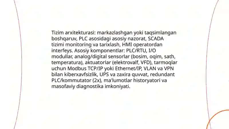 Nasos stansiyasini ishini avtomatlashtirish tizimi 3