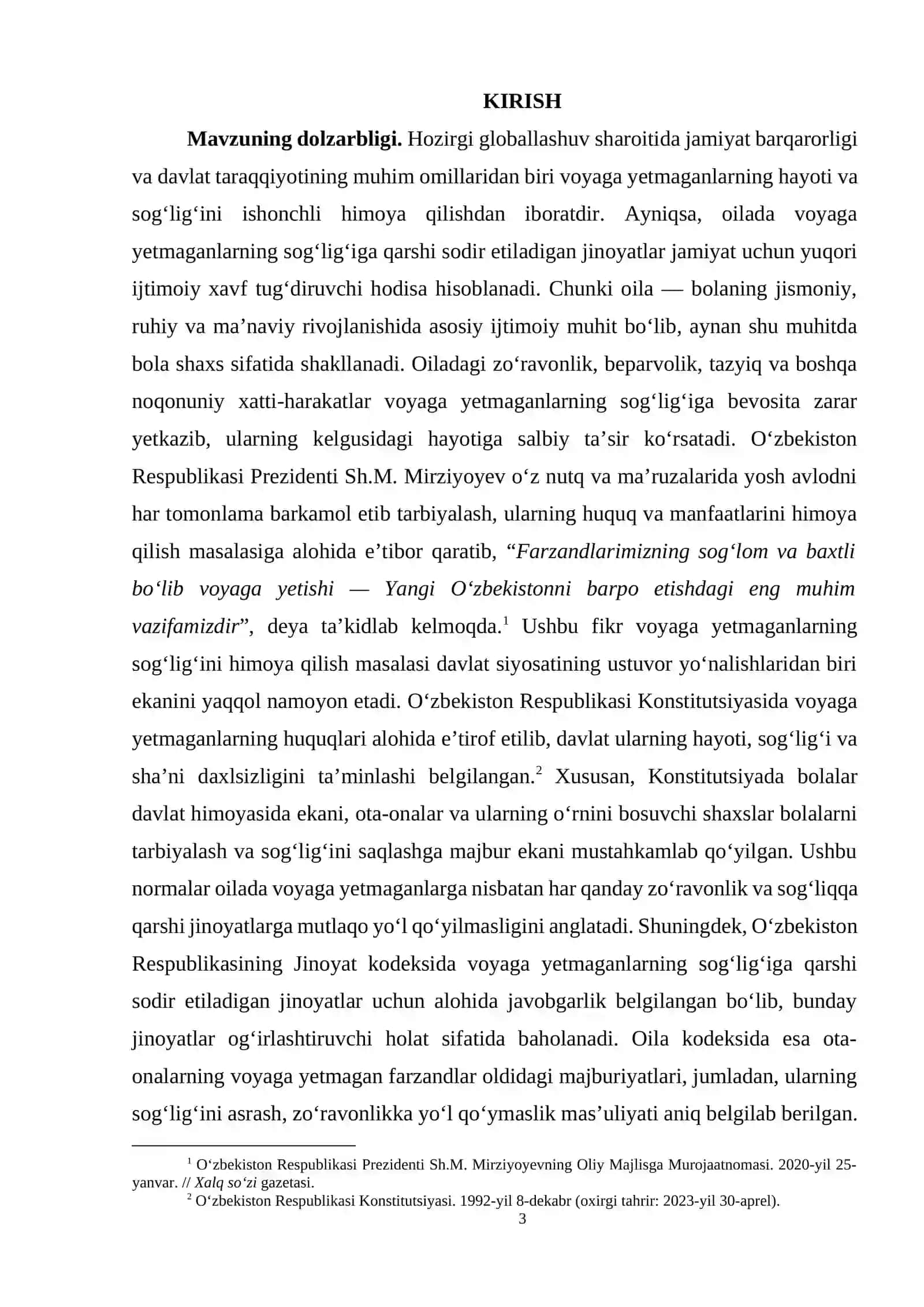 Oilada Voyaga Yetmaganlarning Sog'lig'iga Qarshi Sodir Etiladigan Jinoyatların Oldini Olış 3
