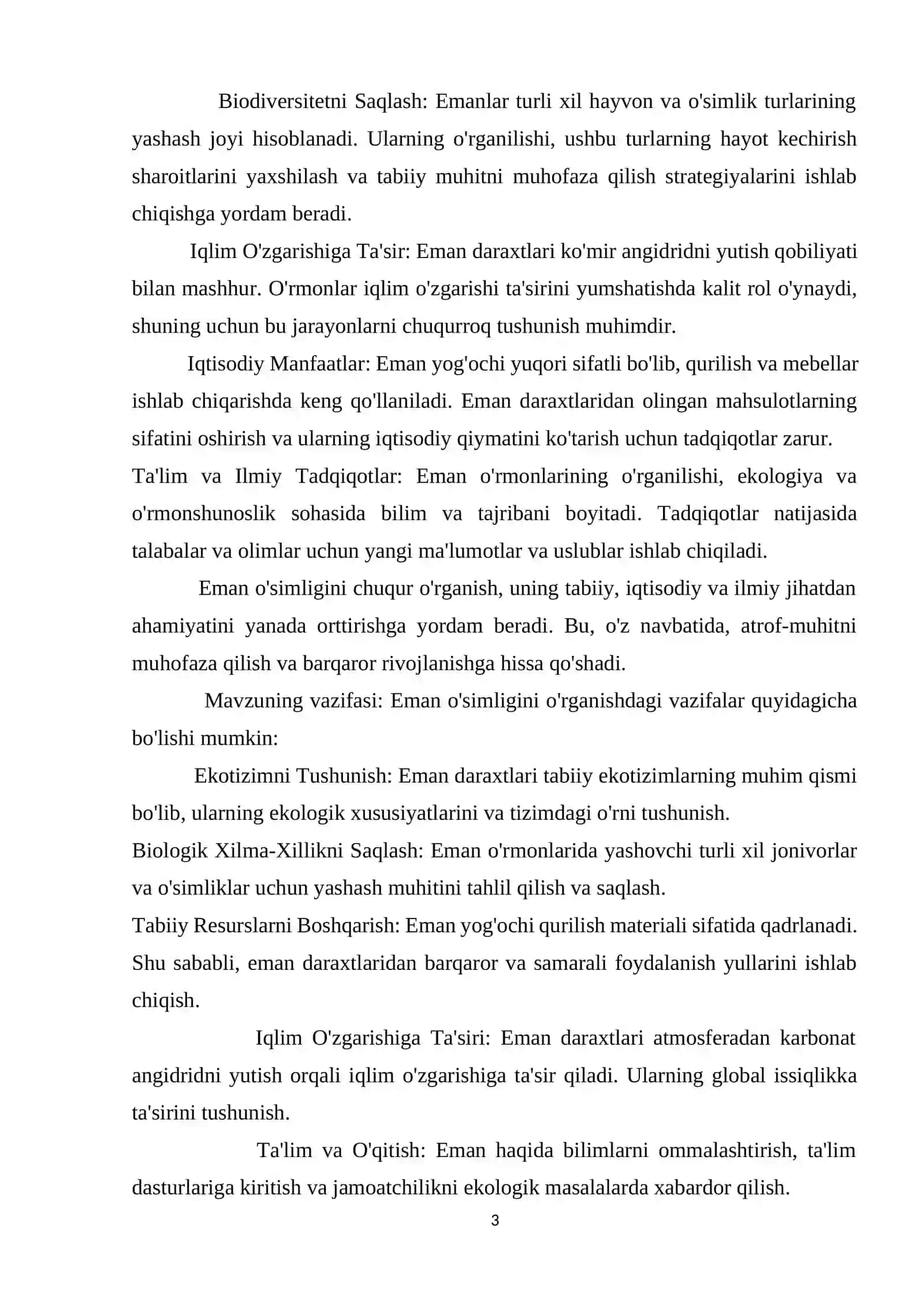 Eman o'simligi o'simligi bioekologiyasi va yetishtirish texnologiyasi 3