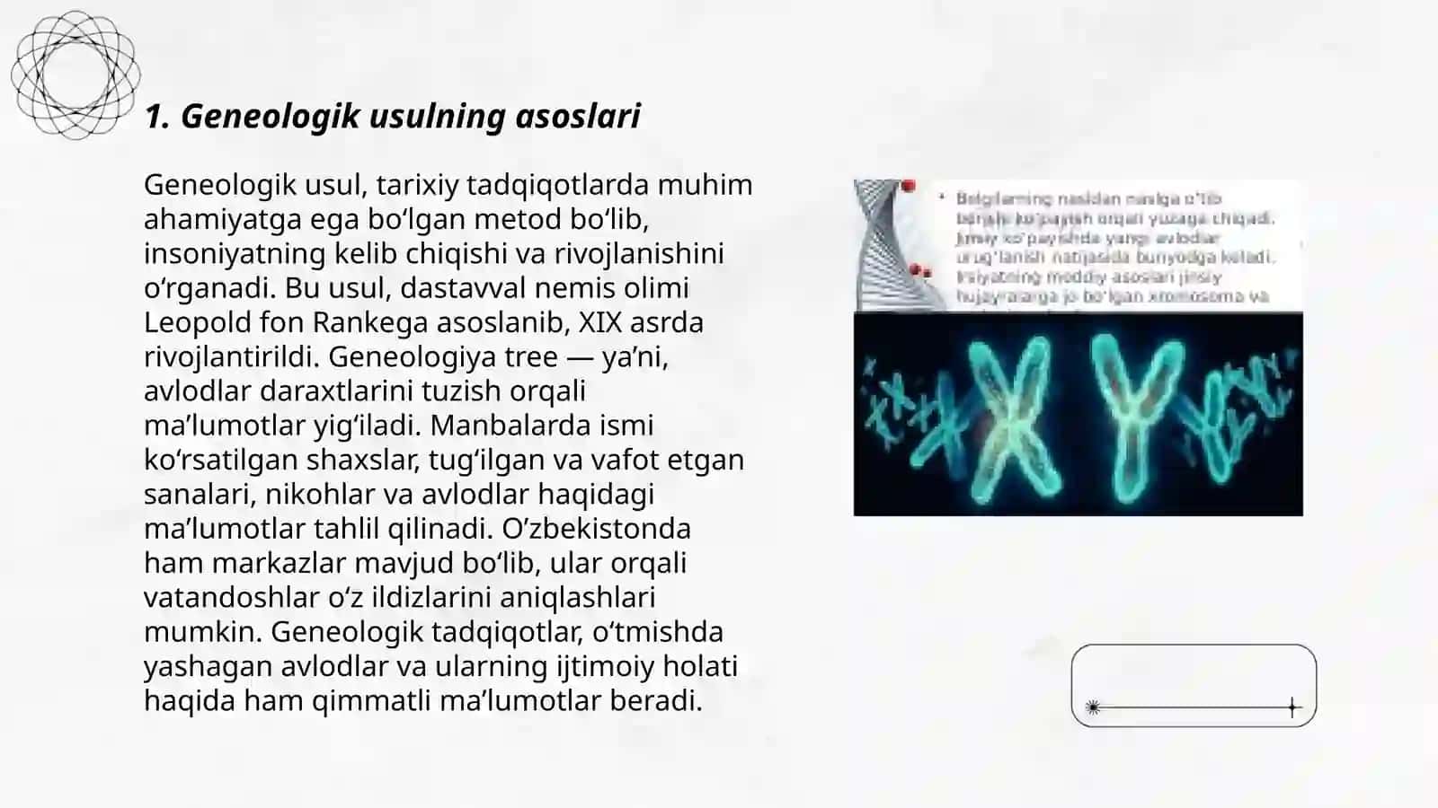 Geneologik usulning irsiy kasalliklarni aniqlashda qo'llanilishi 3