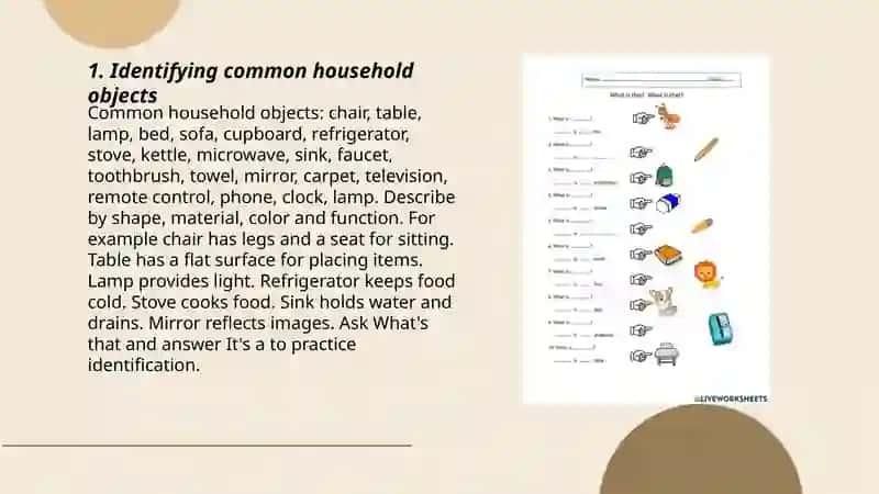 Plan: Identifying common household objects 3