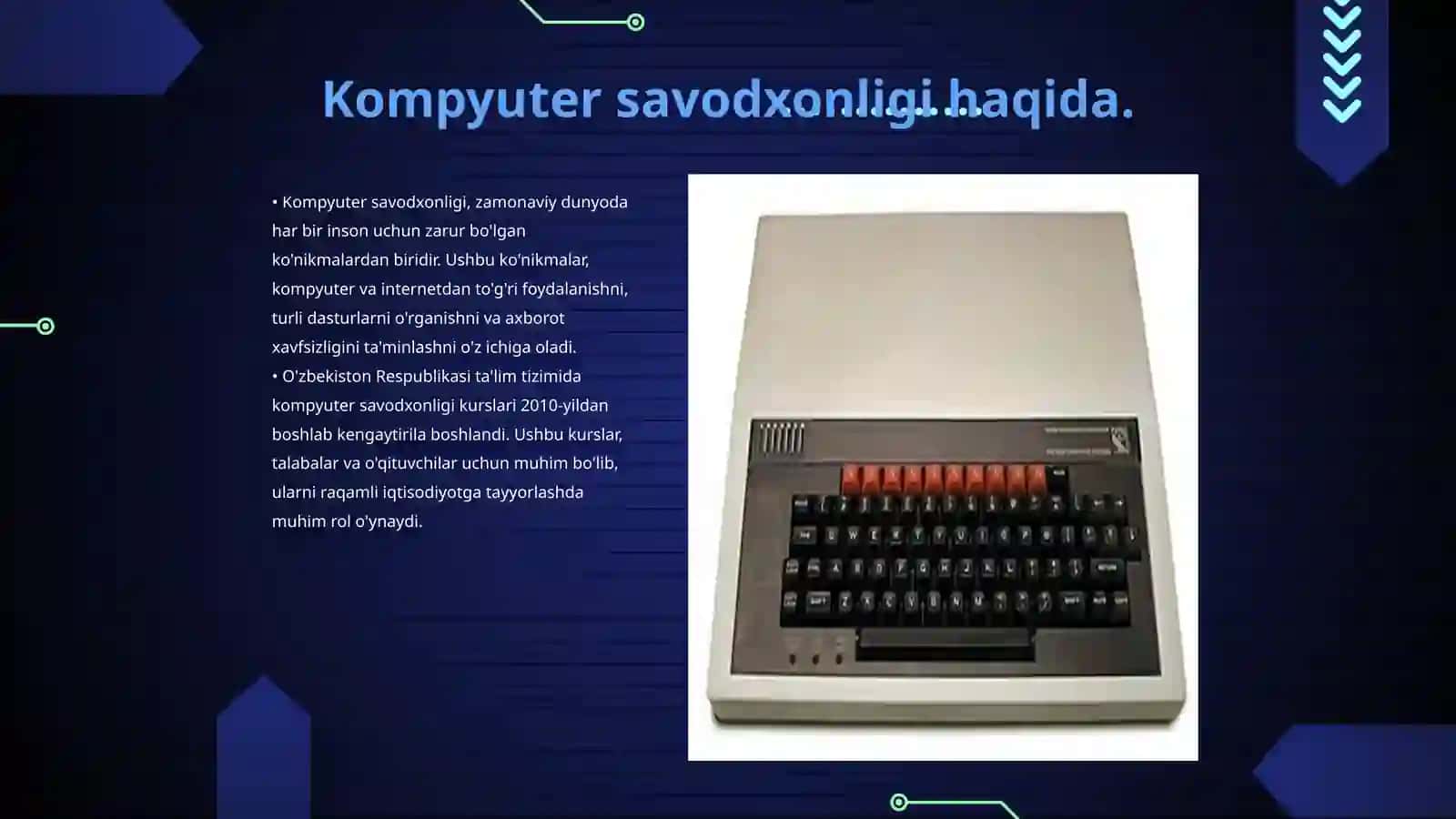 Kompyuter savodxonligi kursi haqida 3