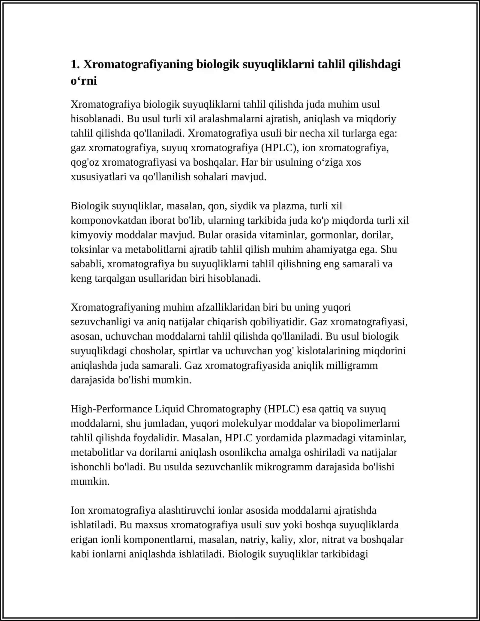 XROMATOGRAFIYANING TIBBIY IZLANISHLARDAGI IMKONIYATLARI 3
