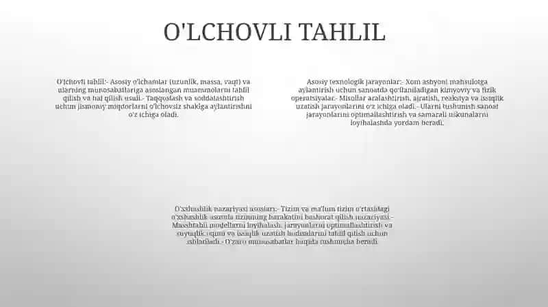 OʻXshashlik NazariyasiAsoslari 3