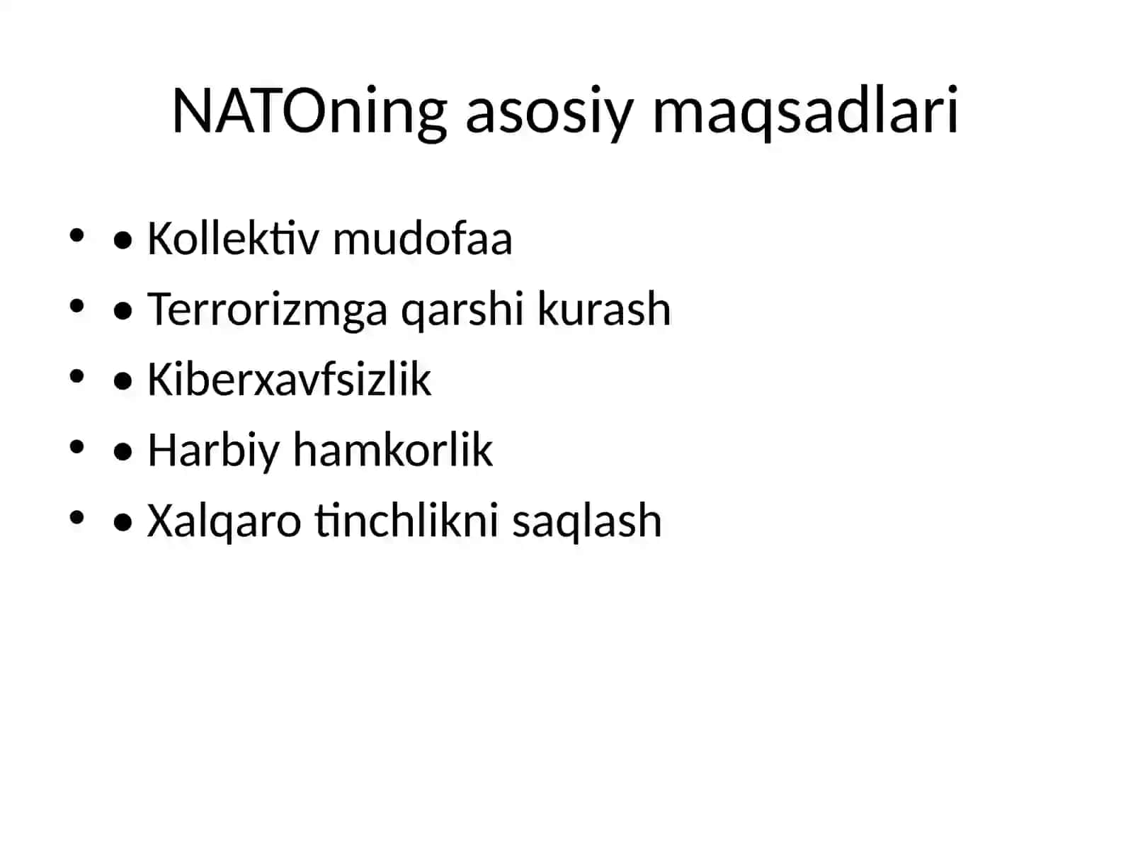 NATO – Slayd Taqdimoti 3