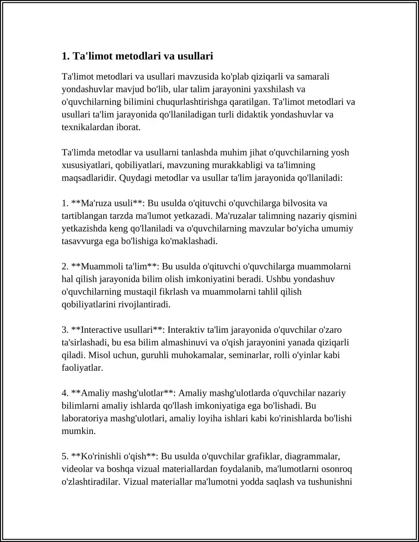 GISTALOGIK TAQQIQOT USULARI 3