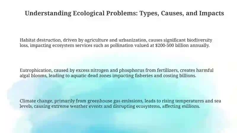 Understanding Ecological Problems: Types, Causes, and Impacts 3