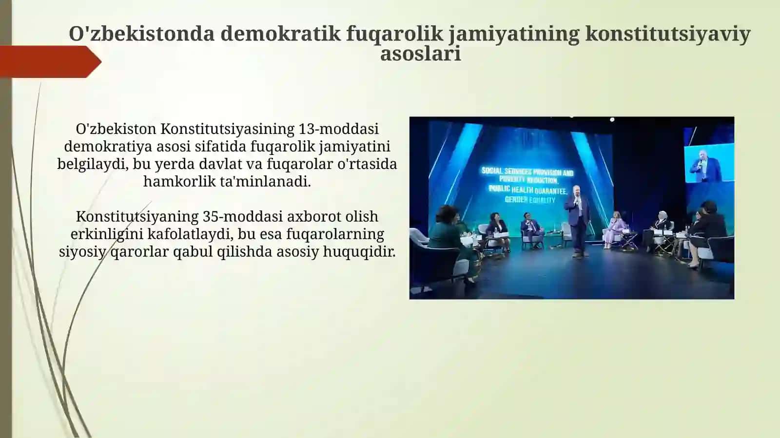 O'zbekistonda demokratik fuqarolik jamiyatining konstitutsiyaviy asoslari 3
