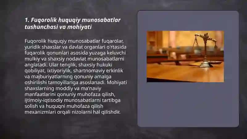 Fuqorolik huquqiy munosabatlar tushunchasi va turlari 3