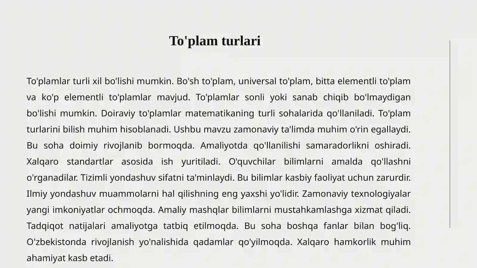 To'plamlar va amallar 3