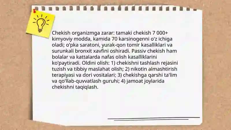 Zararli odatlar va ularni oldini olish choralari 3