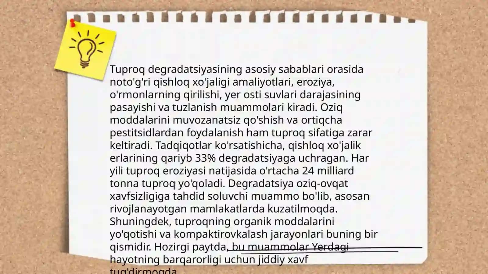 Tuproqlar, yaylovlar degradatsiyasi va ularni oldini olish chora tadbirlari 3
