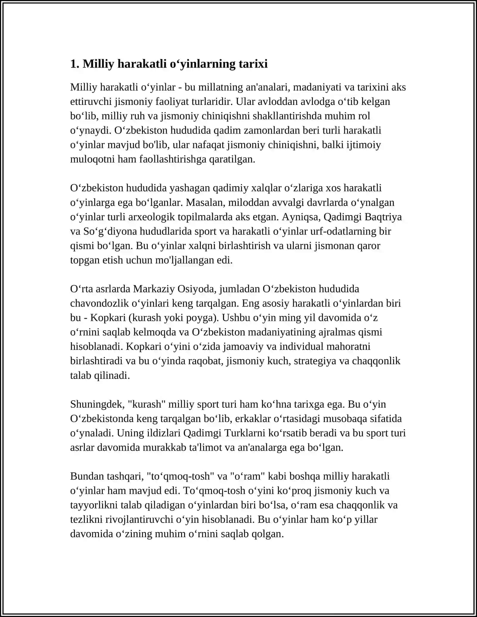 MILLIY HARAKATLI OYINLAR 3