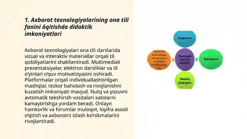 Axborot texnologiyalaridan foydalanish: Pedagogik mahoratni oshirish omili 3
