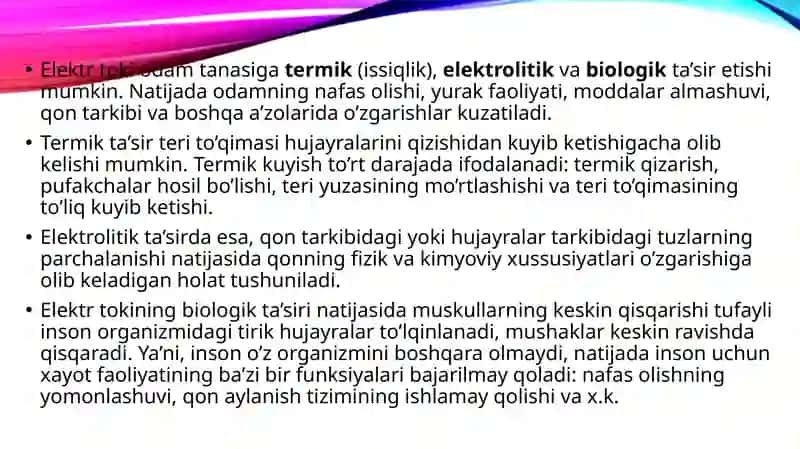Tasirlash qonunlari tibbiyotda 3