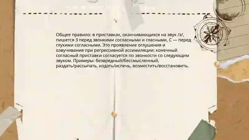 Правописание приставок. Приставки на З-С 3