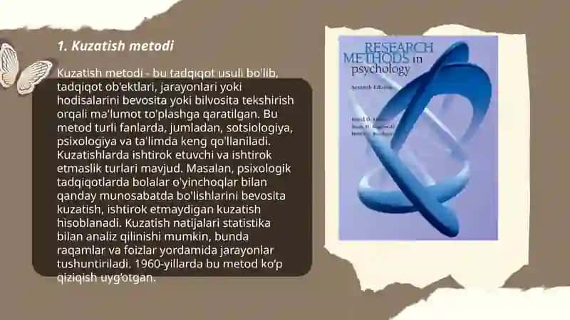 Psixologiya fanining tadqiqot metodlari 3