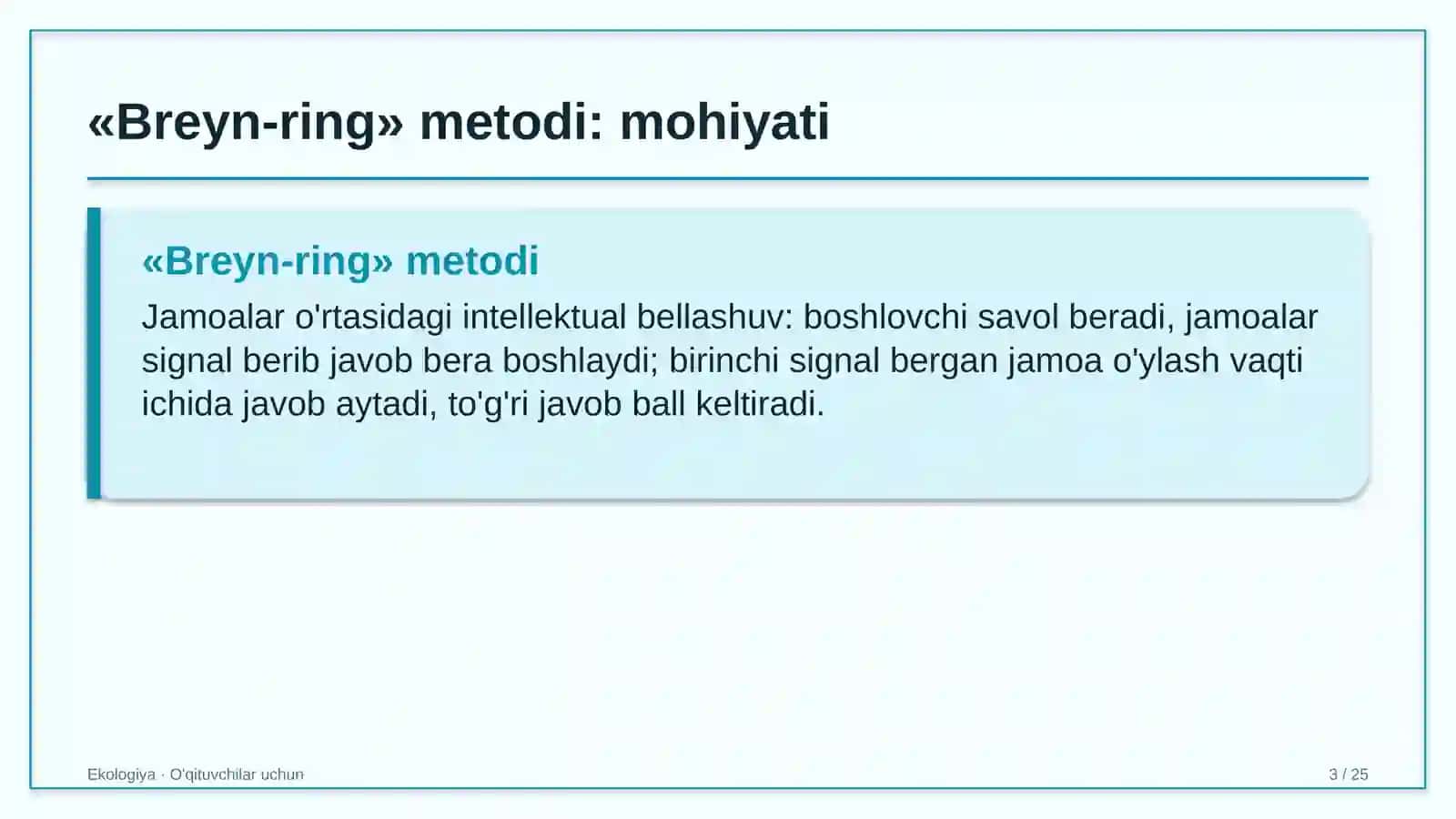 ekologiya darslarida breyn ring metodidan foydalanish 4839 3