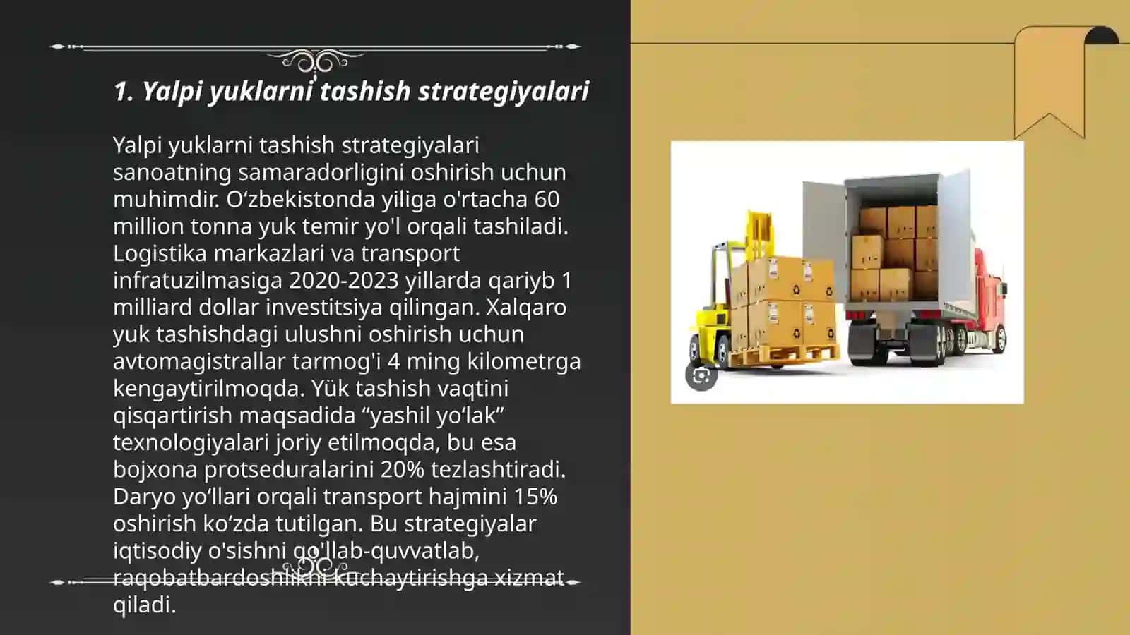 Yalpi yuklarni tashishni marshurutlashtirish 510-21 guruhi Oqmirzayev Samandar 3