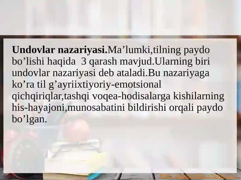 UNDOV SO’ZLAR 3