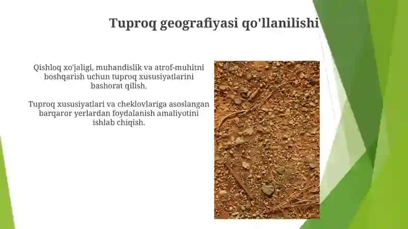 Tuproqning genezisi, klassifikatsiyasi va geografiyasi 3