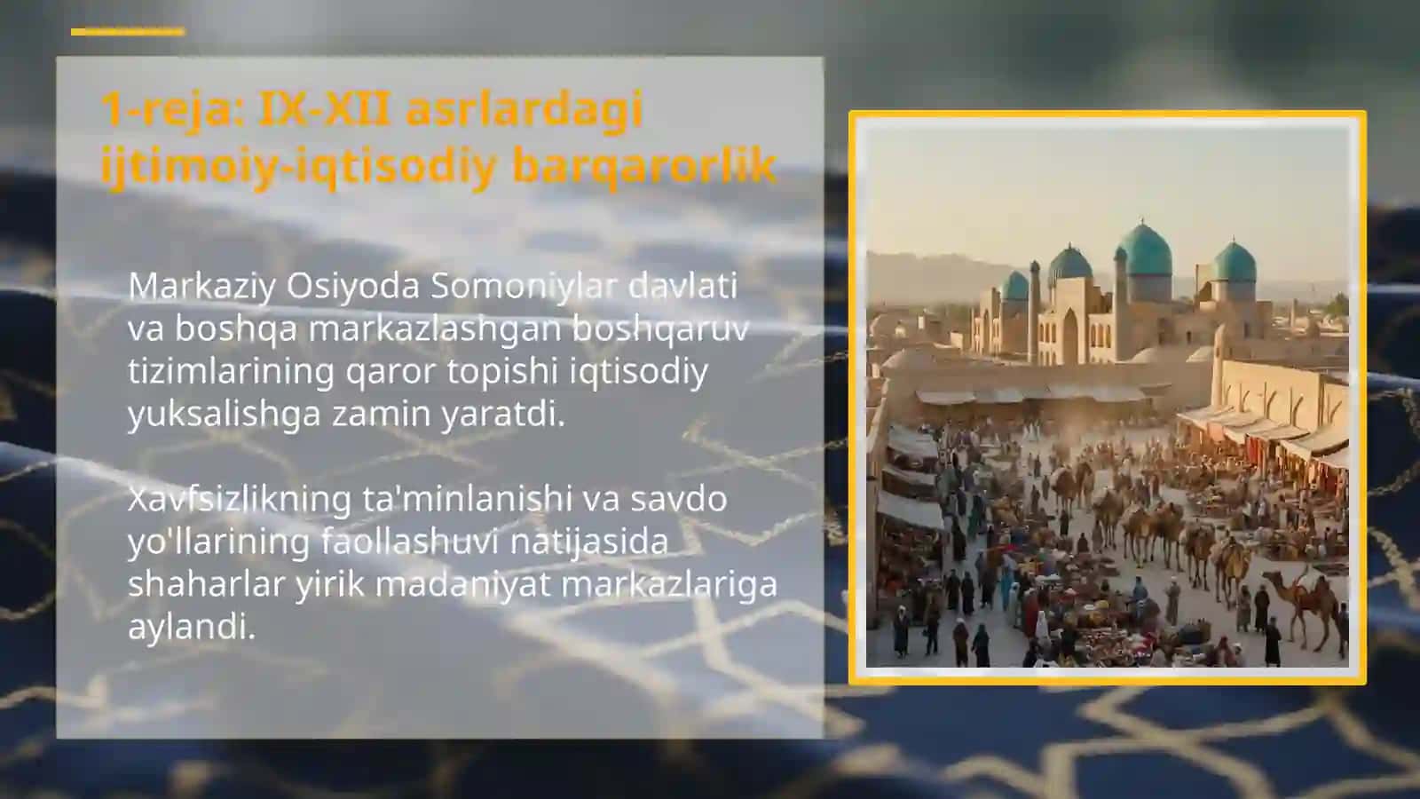 IX-XII asrlarda Sharq Uyg'onish davri: Ma'rifat va tafakkur cho'qqisi 3