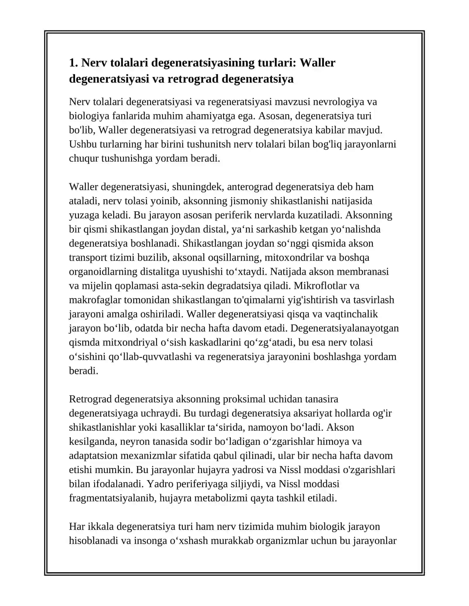 NERV TOLALARI DEGENERATSIYASI VA REGENERATSIYASI 3