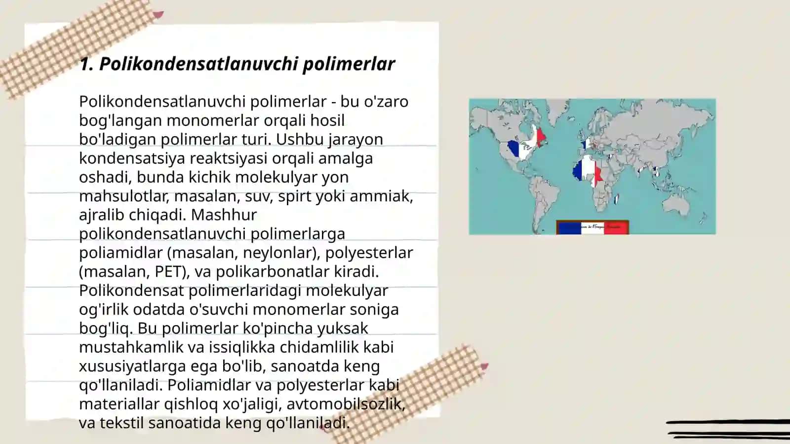 Polikondensatlanish reaksiyasida destruktiv jarayonlar 3