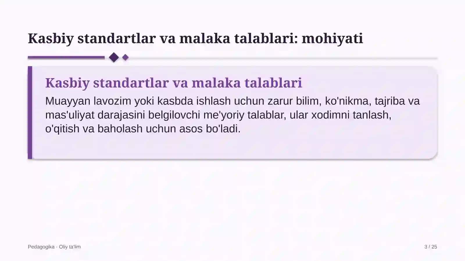 Choyxonalarda kasbiy standartlar va malaka talablari 3