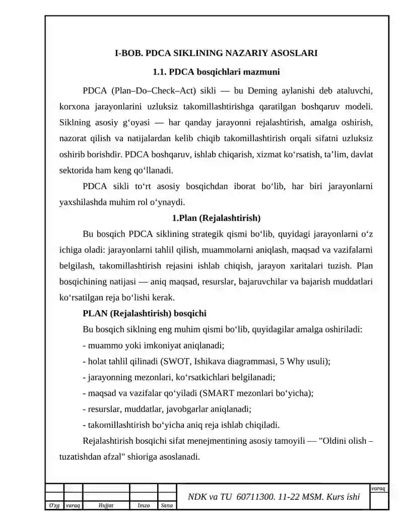 PDCA sikli 3