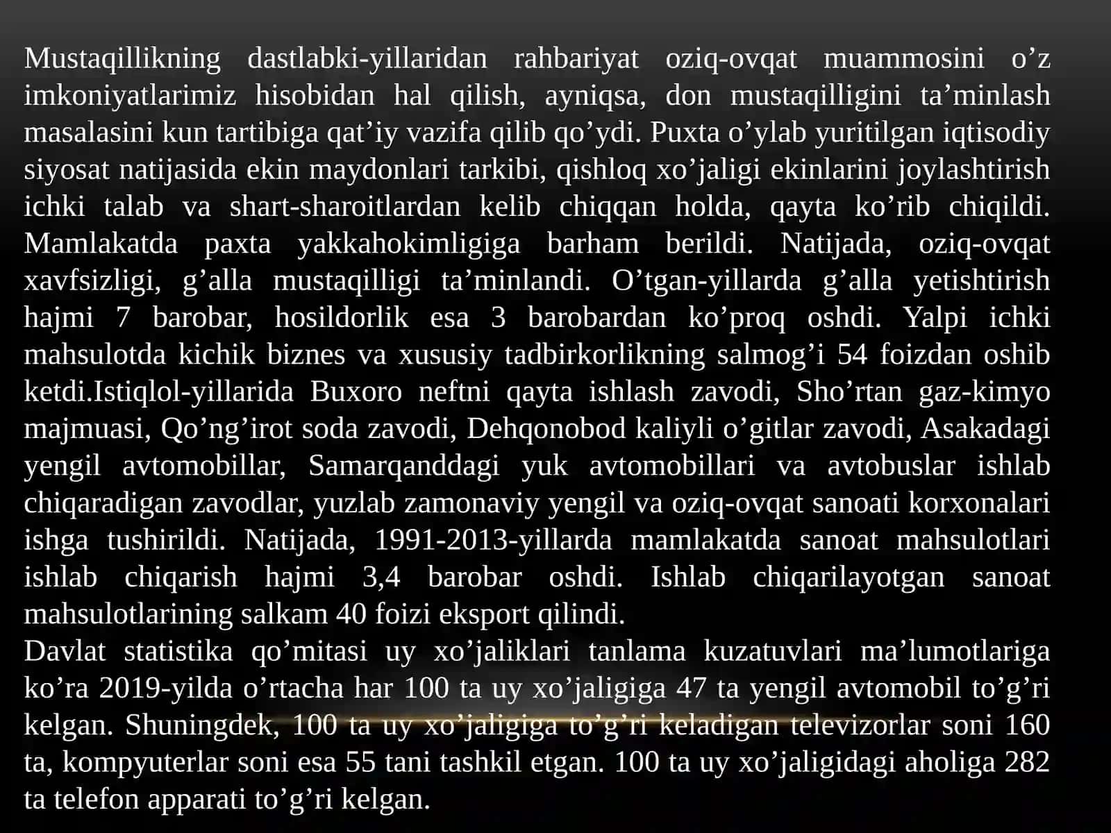 IQTISODIY ISLOHOTLARNING O‘ZIGA XOS TAMOYILLARI 3