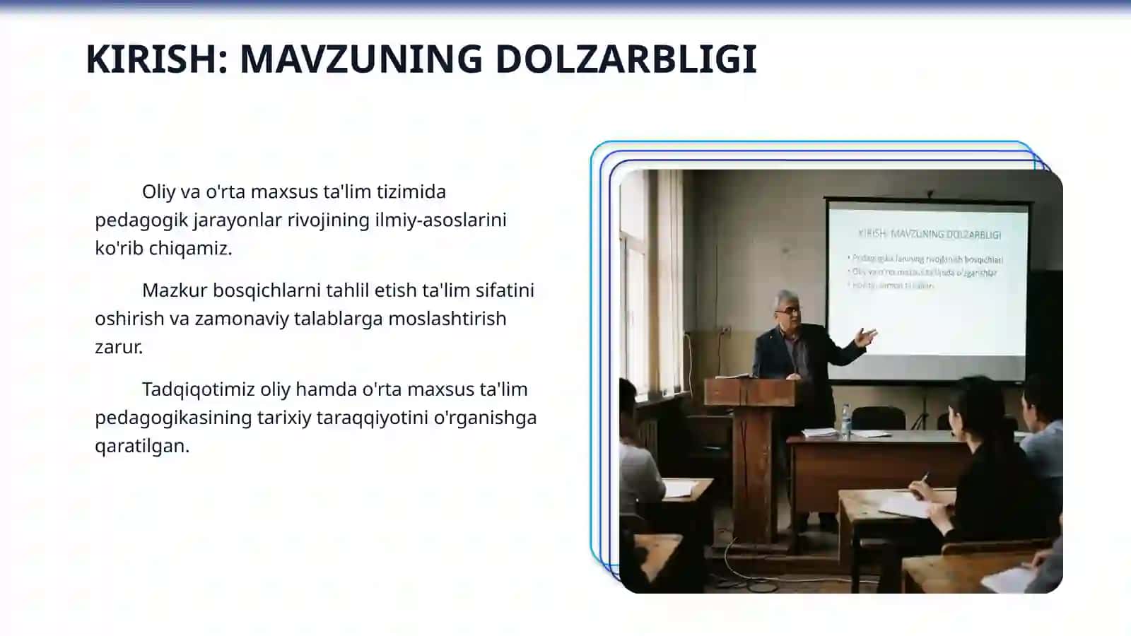 Oliy va o'rta maxsus ta'limda pedagogikaning rivojlanish bosqichlari 3