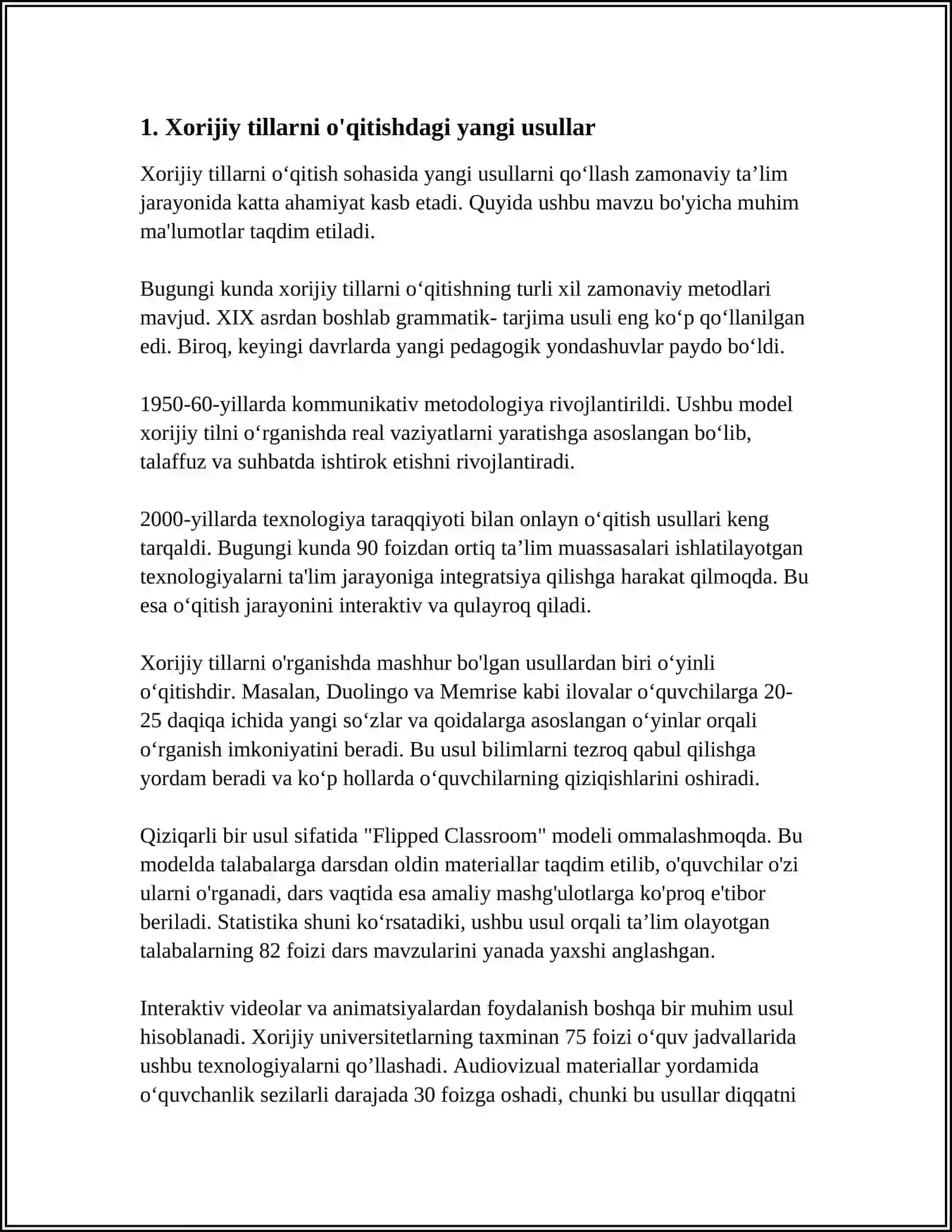 XORIJIY MAMLAKATLARDA TA'LIM TARAQQIYOTINING ASOSIY YUNALISHLARI VA ILGʻOR XORIJIY TAJRIBALAR 3