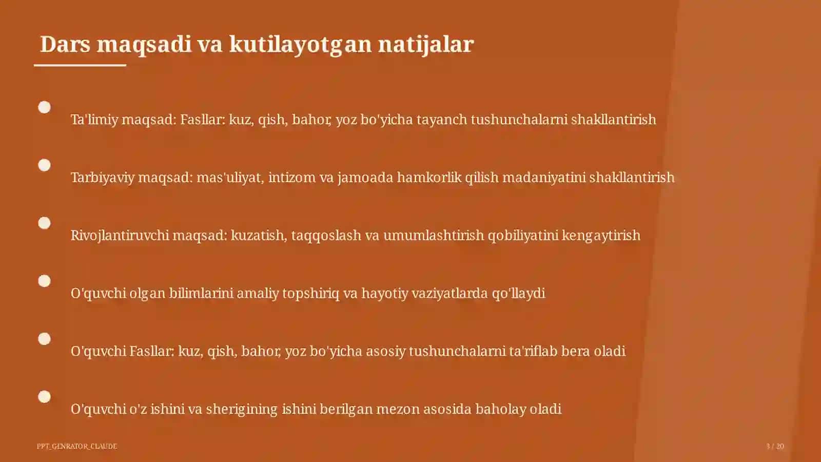 Tabiatshunoslik darsi 3