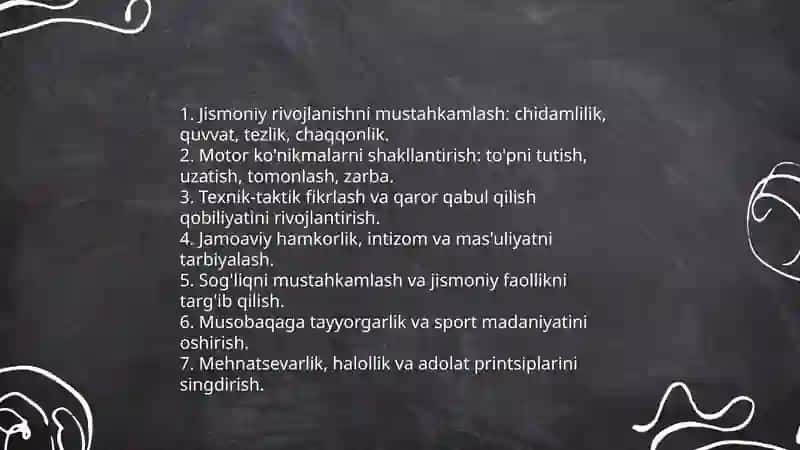 Umumtaʼlim maktablari jismoniy tarbiya darslarida gandbol oʻyini 3