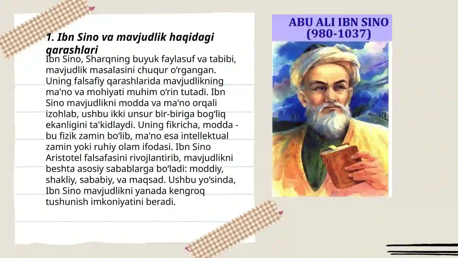 Sharq falsafasi: Ibn Sino Falsafiy qarashlari 3