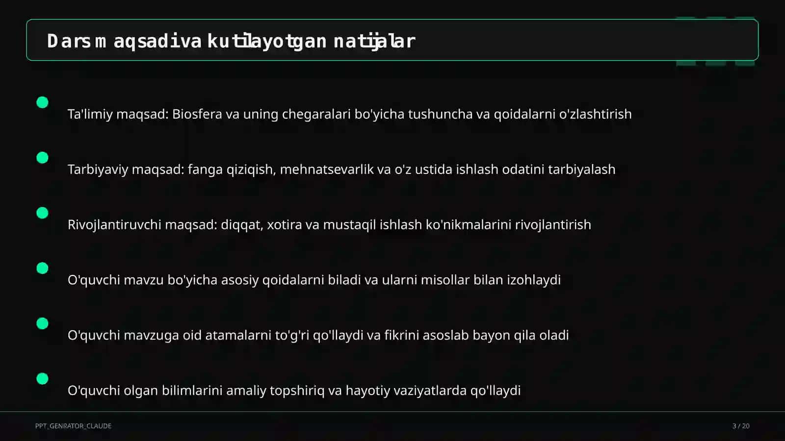 Biosfera va uning chegaralari (10-sinf) 3