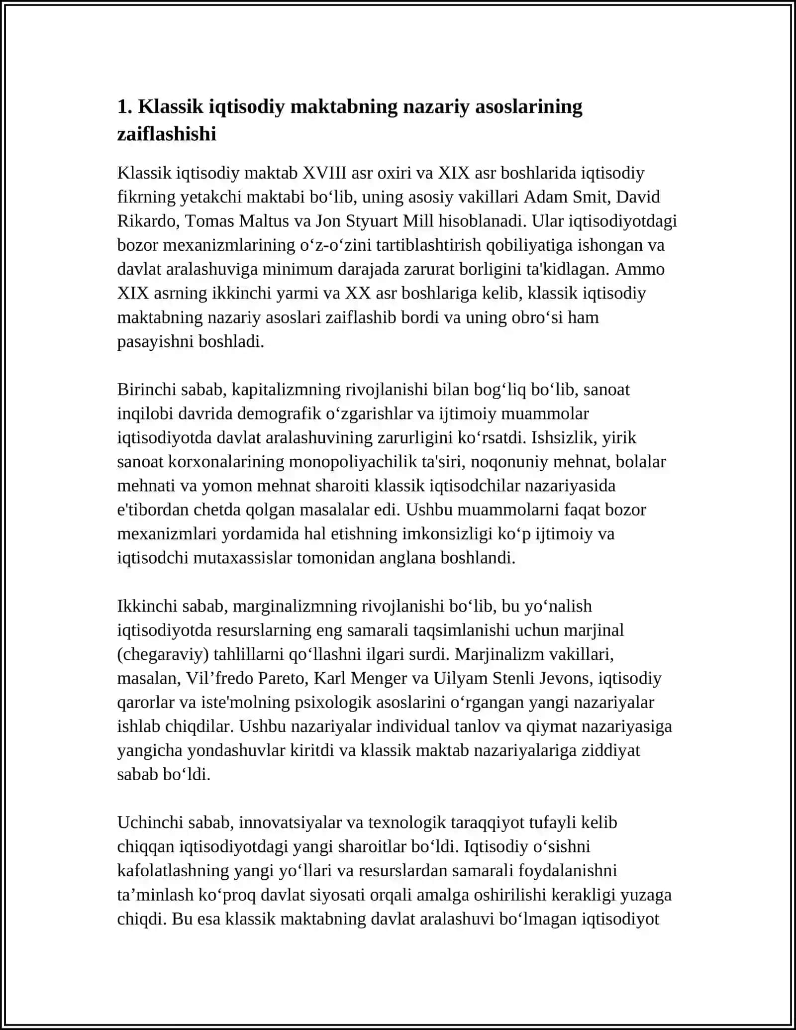 KLASSIK IQTISODIY MAKTABNING YAKUNLANISHI 3