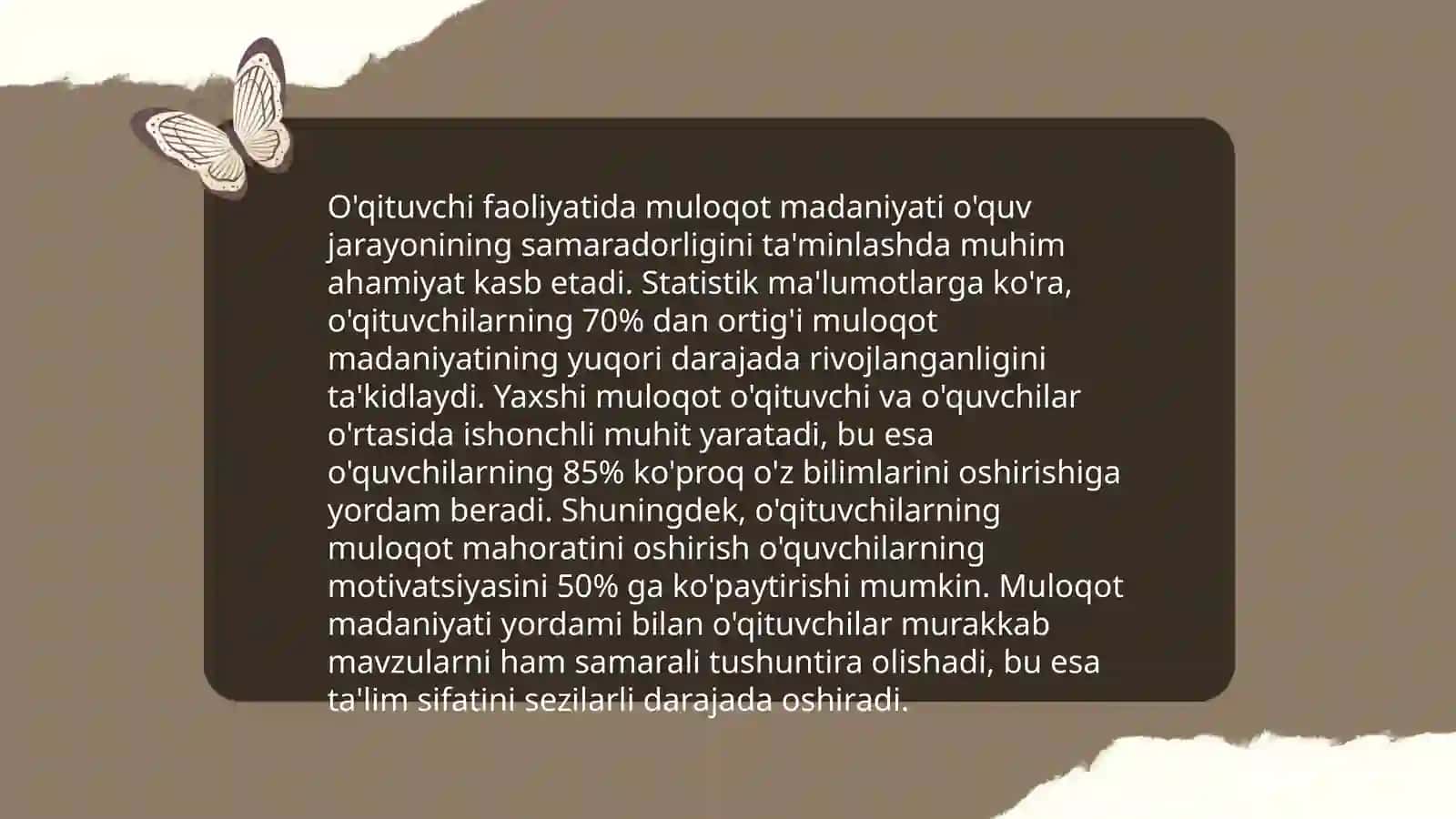 O'qituvchi faoliyatida muloqot madaniyati va psixologiyasi 3