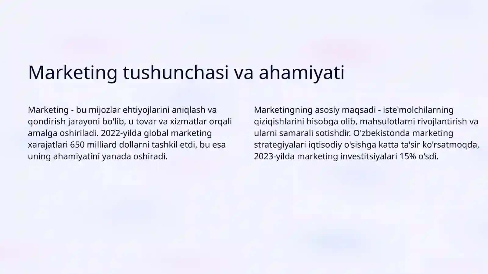 Marketingning funksiyalari vazifalari va tamoyillari 3